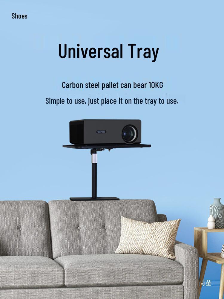 No-Drill Multi-Wall Projector Mount for Bedside, Sofa, or Home Use