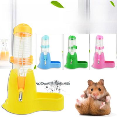 "2-in-1 Small Pet Water Dispenser: Bottle & Bowl for Chinchillas, Rabbits, Hedgehogs"