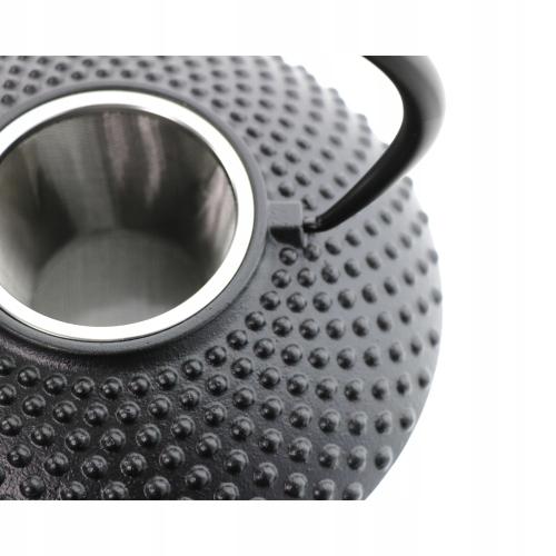 Cast Iron Kettle 1.25L Infuser With Strainer For Brewing Tea And Herbs