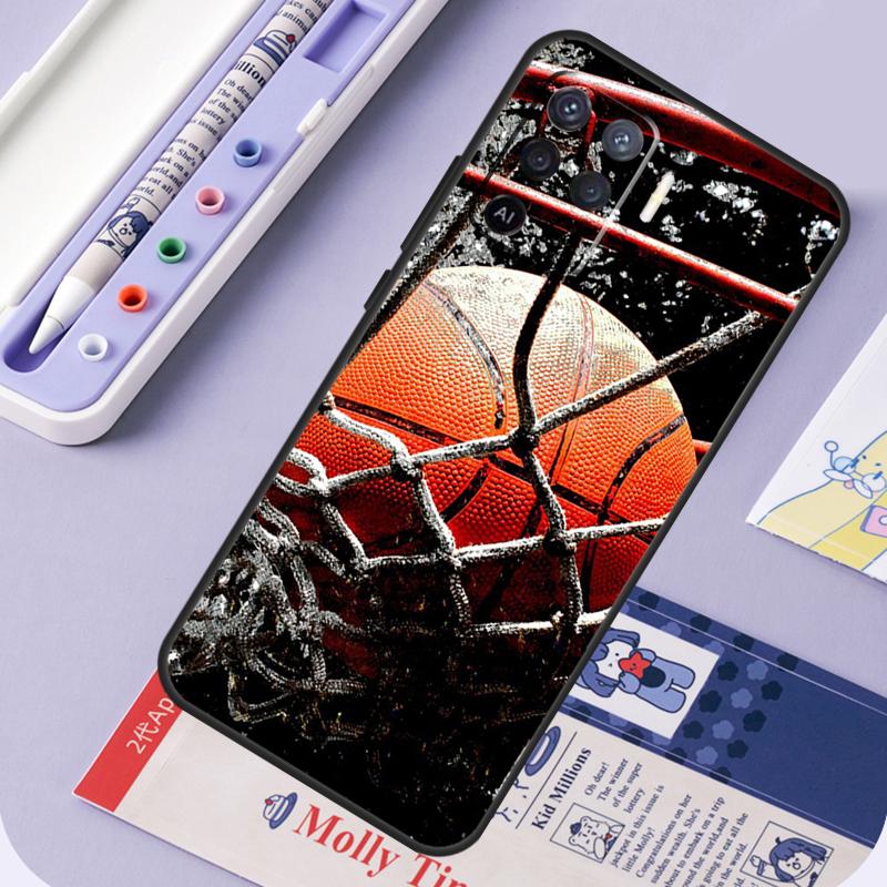 Basketball Basket Phone Case For OPPO A52 A72 A53S A94 A74 A54 A15 A16 A1K A5 A9 A31 A53 A83 A91 A93 Cover