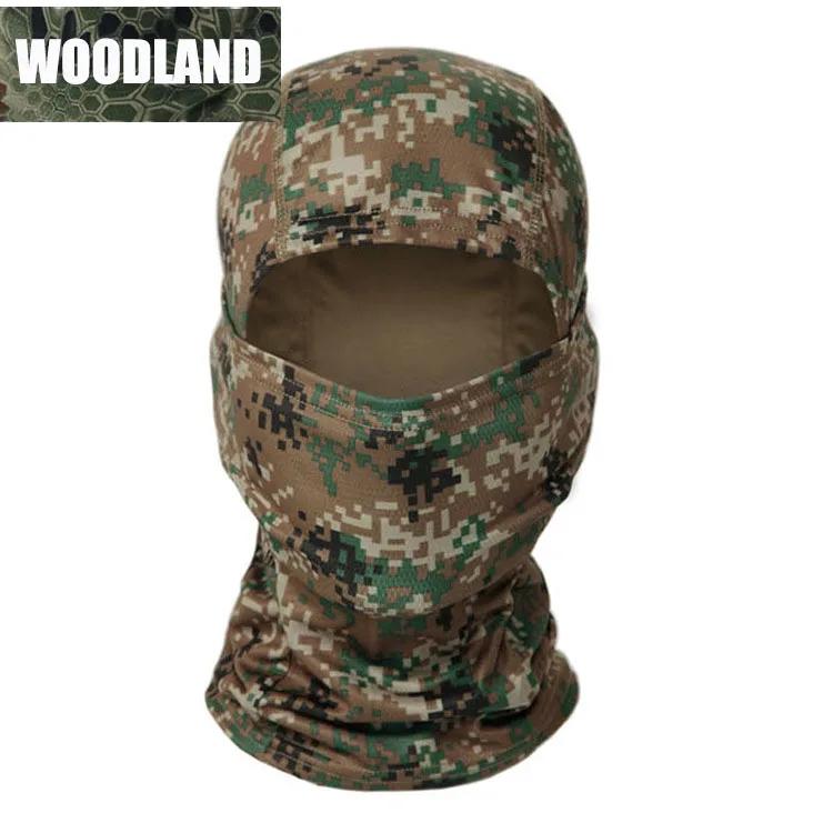 Camouflage Balaclava Hat Cycling Full Face Mask Outdoor Sports Hunting Hiking Ski Mask Motorcycle Helmet Inner Quick Drying Hat