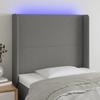 VidaXL LED Headboard Bedroom Furniture Single Bed Accessory Headboard Bed Frame Interior Dark Grey 3123751