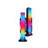 1 Pair RGB Rhythm Light,180° Smart Light Bars,Gaming LED Lights,16 Million DIY Color Adjustments,Remote Control,USB Pickup Light