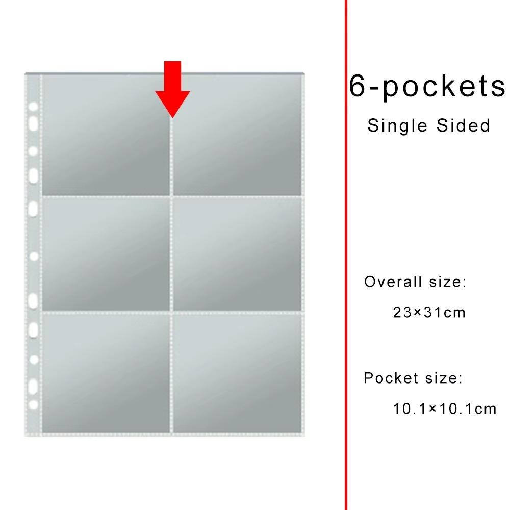 11-Hole Photo Album Pages A4 Photocards Sleeves Binder Refill Inner Page