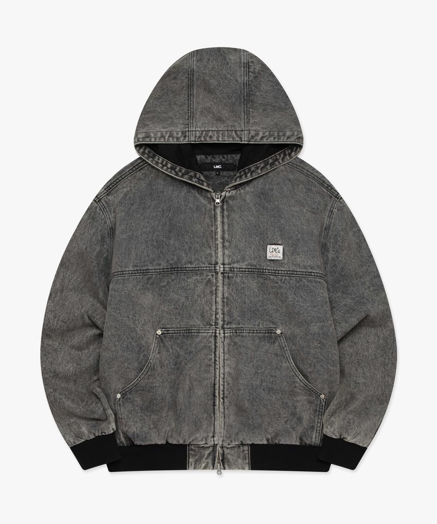 Lmc Denim Work Hoodie Jacket Gray