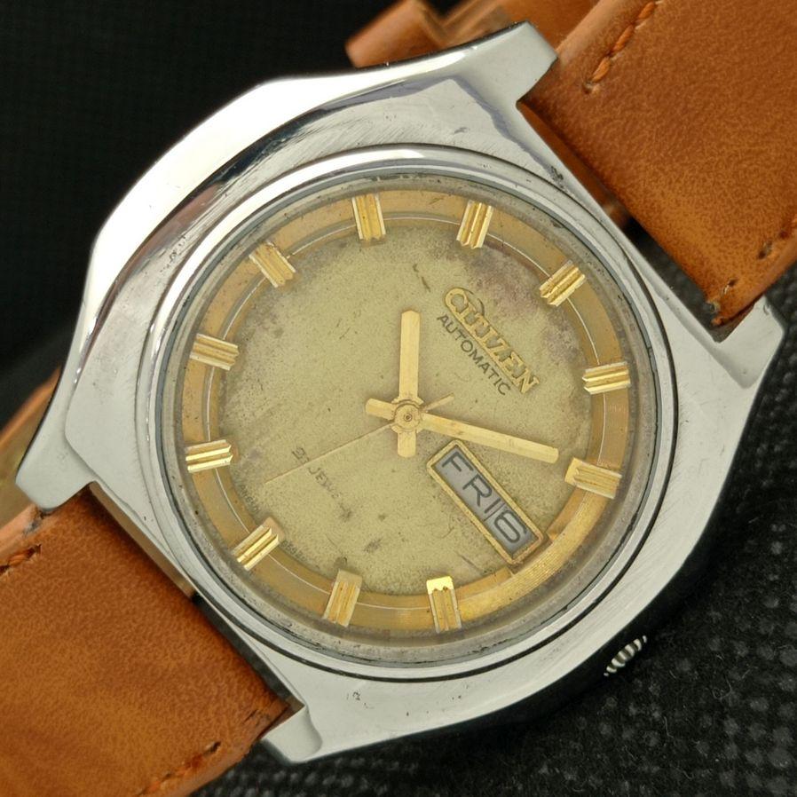 

USED AUTHENTIC RARE CITIZEN AUTOMATIC OLD JAPAN ORIGINAL DIAL WATCH a425219-2 R1024b-a425219