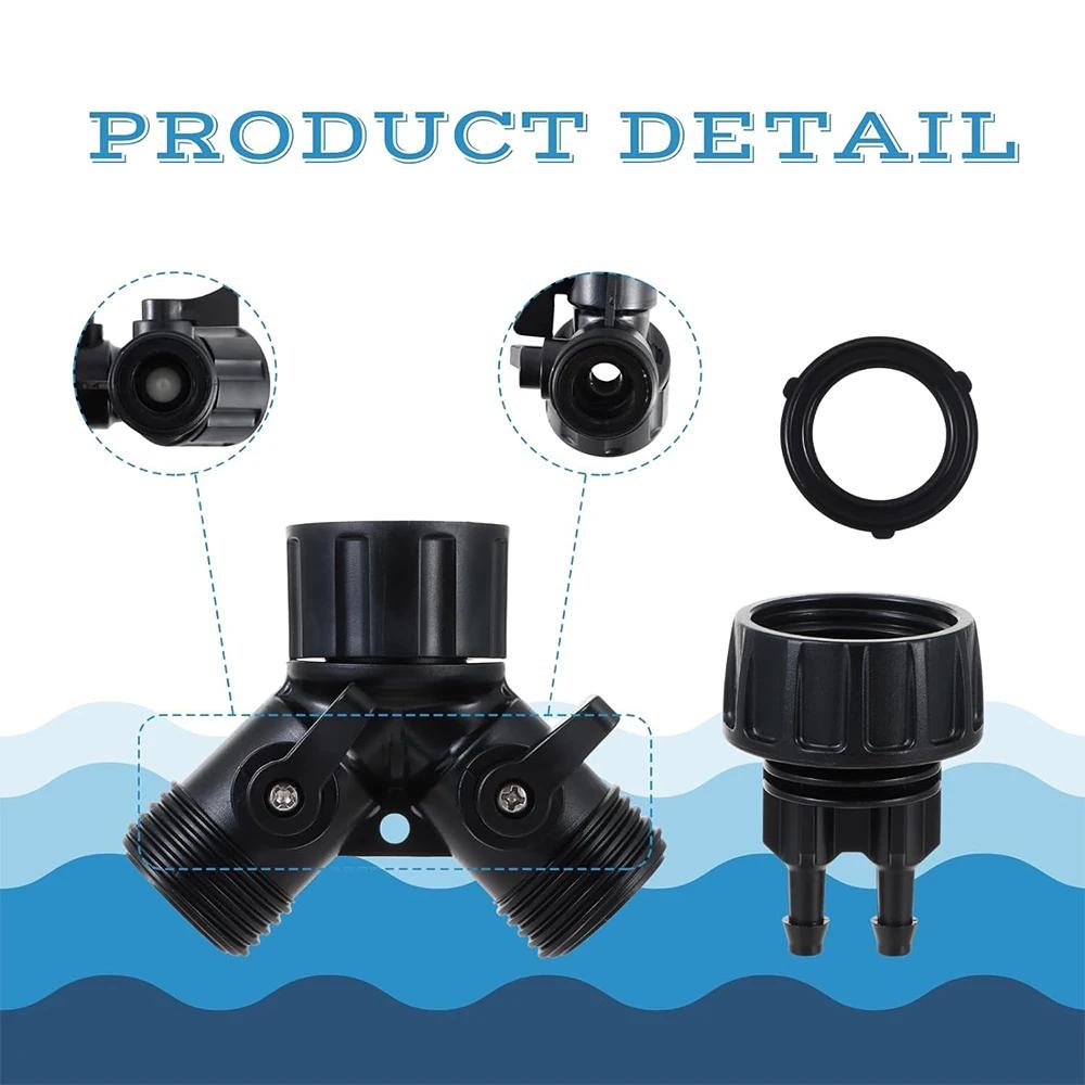 Kapková závlaha Adaptér na kohoutek 4cestný rozdělovač pro zahradu 1/4'' hadice Automatický zavlažovací systém Sada Bonsaj Hrnková rostlina Skleník