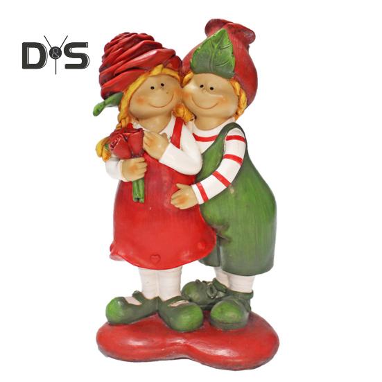 

Статуэтки для пар из смоляной розы, статуэтки для пар, украшение для стола на День святого Валентина, украшение для домашнего декора свадебного стола разноцветный