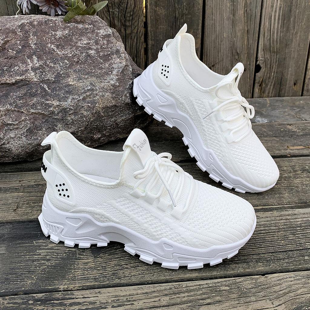 Shoes Women's Super Soft Fashion New Foreign Trade Running Shoes Mesh Breathable Retro Platform Forrest Gump Shoes Korean Version Sports Shoes