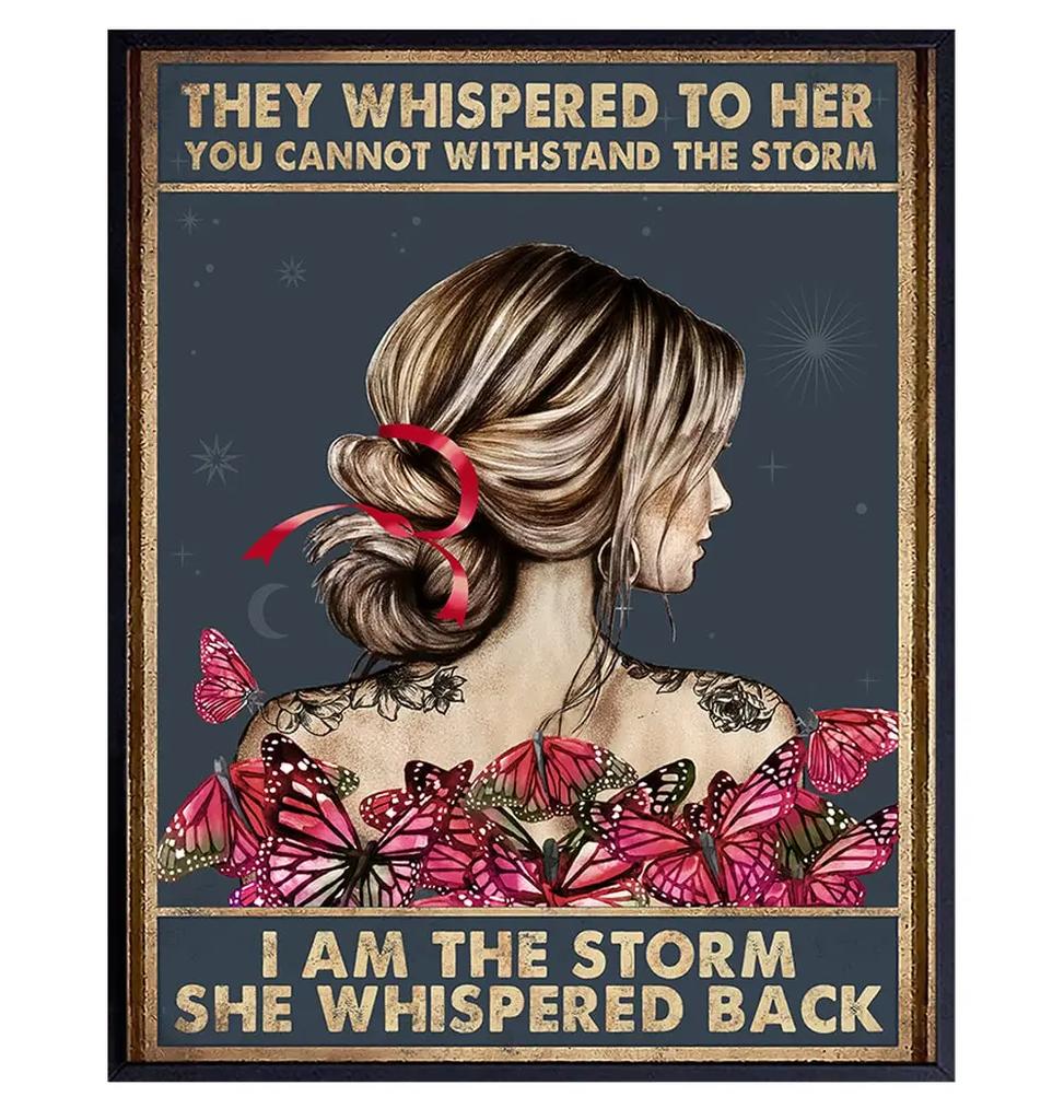 I Am The Storm Plaque Metal Tin Signs Wall Decoration Vintage Art Posters Iron Painting for Man Cave Home Cafe Garden Club Bar