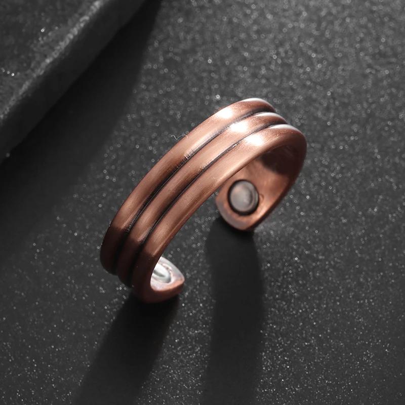 Celtic Bear Claw Copper Ring Magnetic Energy Treatment Joint Pain Ring for Women Men Retro Fashion Healthy Weight Loss Jewelry