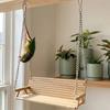 Creative Interactive Bird Toy Funny Parrot Hanging Bed Bench-Style Bird Swing  Pet Entertainment