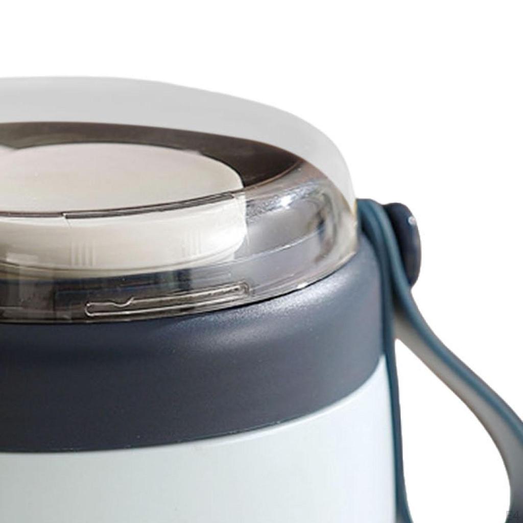 Bento Box with Detachable Food Storage Jar, Thermal Mug for Students And Office Use