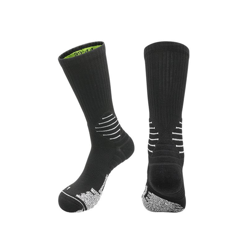

Autumn Professional Cycling Socks Sweat-Absorbing Non-Slip Yarn Towel Bottom Sports Socks Breathable And Comfortable Medium Tube Basketball Socks Lsize(shoesize39-44)