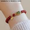 Square Sugar Lotus Hotan Bracelet Apricot Elastic Wristband Hetan Jasper Bracelet  Anniversary