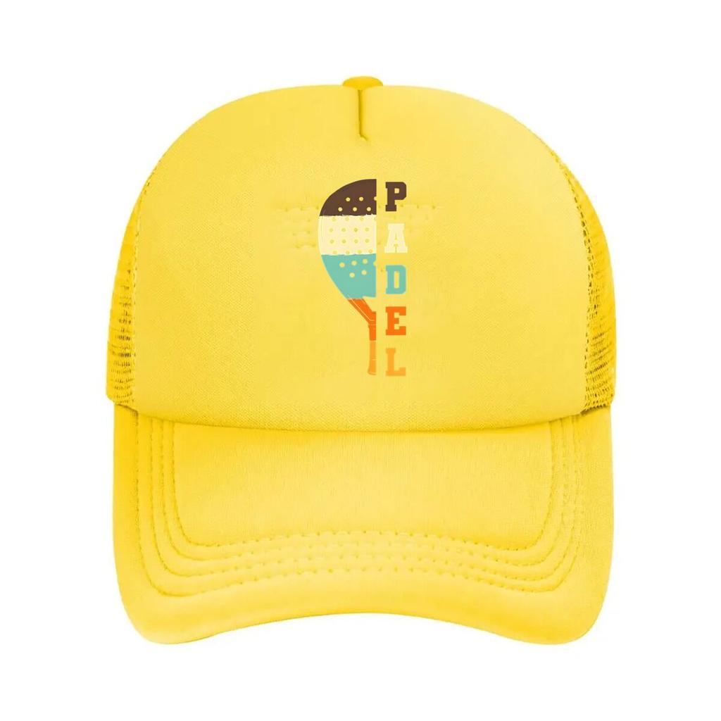 Padel Sport Sports Inspired Racket Game Design Mesh Baseball Cap
