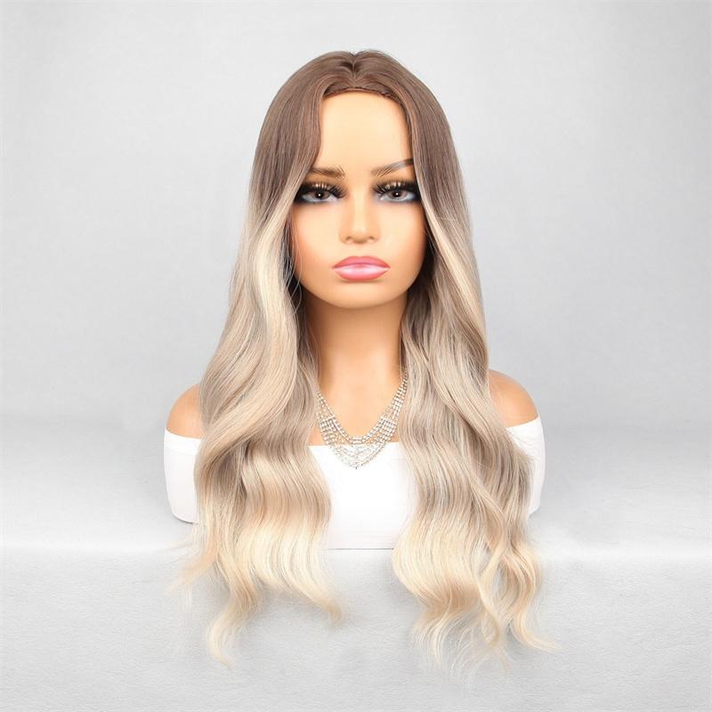 Long Wave Synthetic Wig Body Wavy Hair Heat Resistant Wig for Women Daily Halloween Cosplay Use