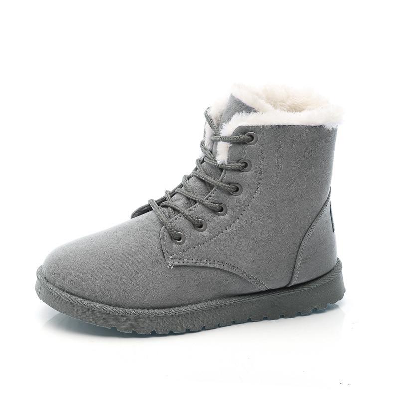Large Size Women's Shoes Winter New Snow Boots Women's Short Boots Thermal Cotton Shoes Velvet Martin Women's Boots