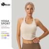 Women's High-Impact Sports Bra with Chest Pad - Shockproof Yoga and Running Top
