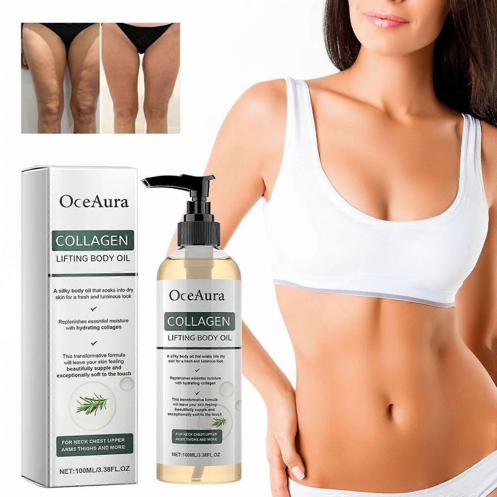 Aceite Corporal de Colágeno, Hidrata la Piel, Firmeza y Lifting, Antienvejecimiento, Masaje Corporal Completo, 100ml