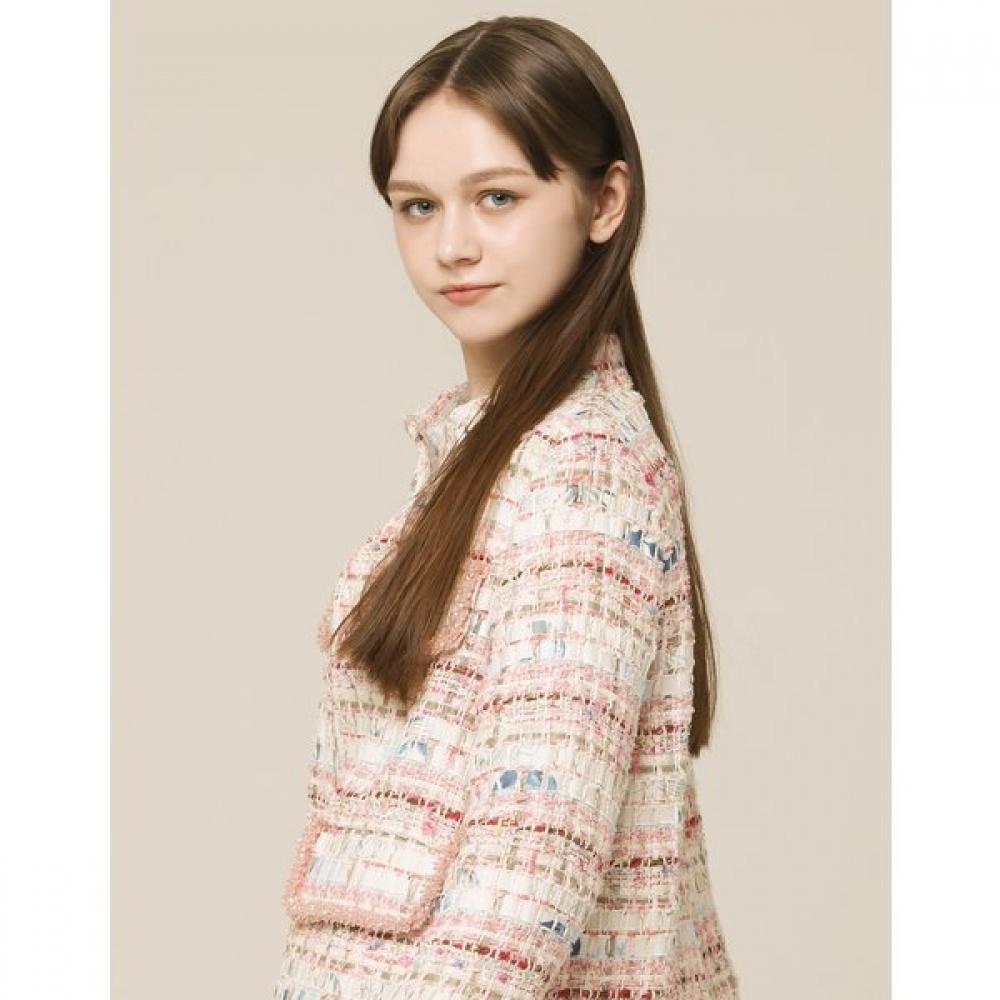 Son Jung Wan Multi Pocket Tweed Jacket Zjk6161070