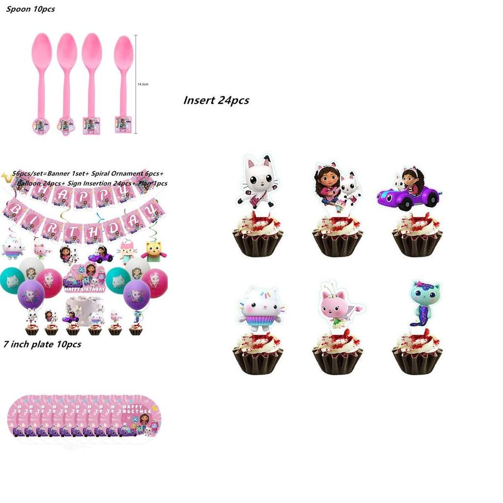 Gabby's Dollhouse Game Themed Party Supplies Perfect For Birthday And Pajama Parties
