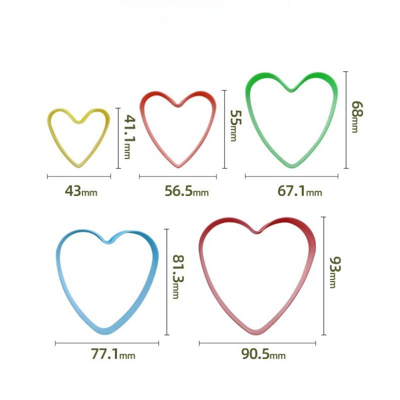 Love Five-pointed Star Round Square Fruit Slicer Cookie Mold Baking Cake Decoration Set