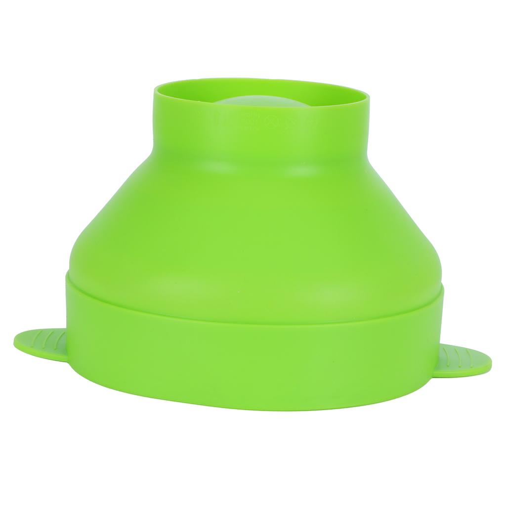 Popcorn Bucket Folding Silicone DIY Popcorn Maker Bowl with Lid Kitchen Accessory(With HandleGreen )