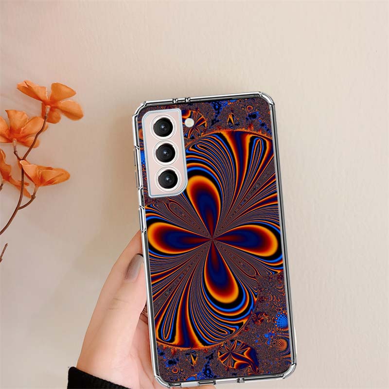 Chaotische Hypnose Klare Handyhüllen für Samsung S26 Ultra Galaxy S25 Edge S24 S23 FE S21 Plus S20 S22 S10 Hülle Gemustert Kompati