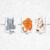 3Pcs Creative Funny Cat Car Decal Stickers, Scratch Vinyl Stickers Decor