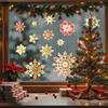 2026 Christmas Window Clings New Year Static Sticker Elk Snowman Window Decoration for Home Festival Gift
