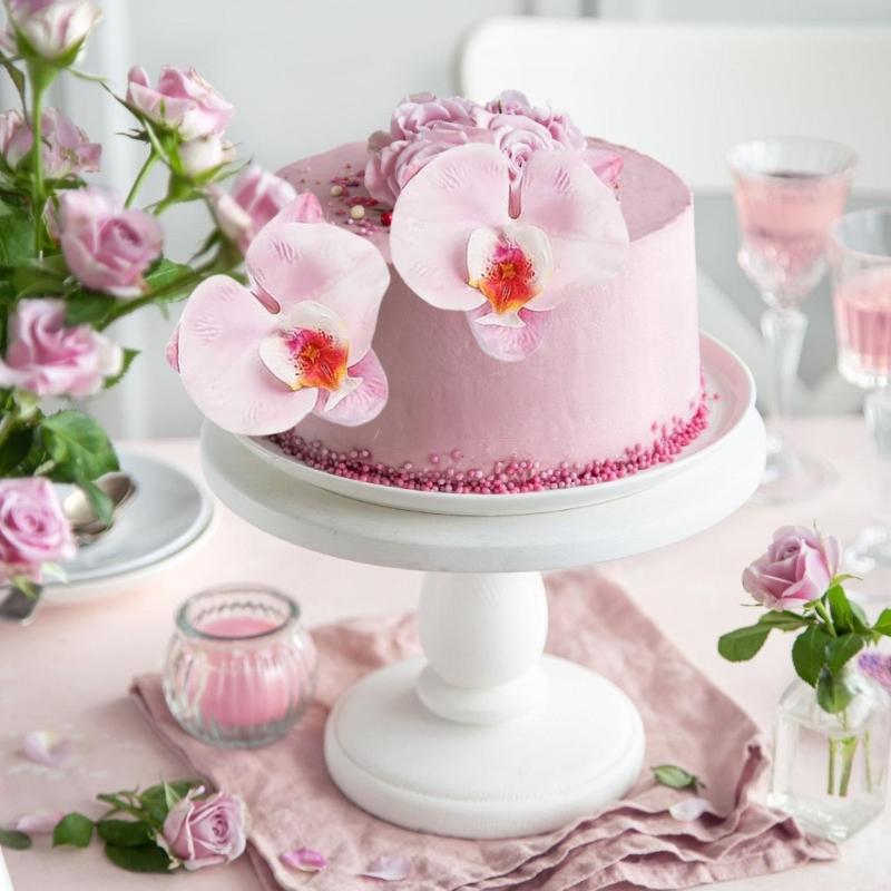 10PCS Elegant Bowknot shape Plastic Cakes Decorations Pink Frosts Toppers for Baking Party Supplies