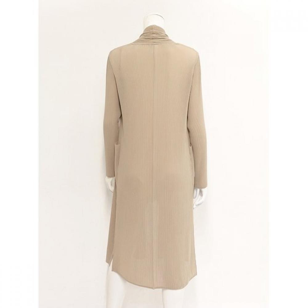 Specchio Pleated Chiffon Long Jacket   431 444