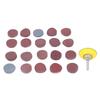 203Pcs 50mm Flocked Sandpaper Female Thread Grinding Disc Cushion Pad Polishing Sanding Sandpaper