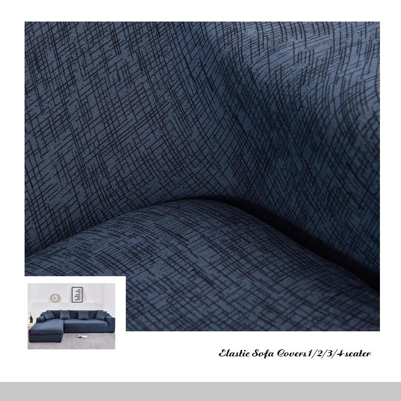 VIP LINK Sofa Cover Elastic Chaise Longue Sofa Cover for Living Room Stretch Covers for Corner Sofa L-shaped Need Buy 2pcs Cover