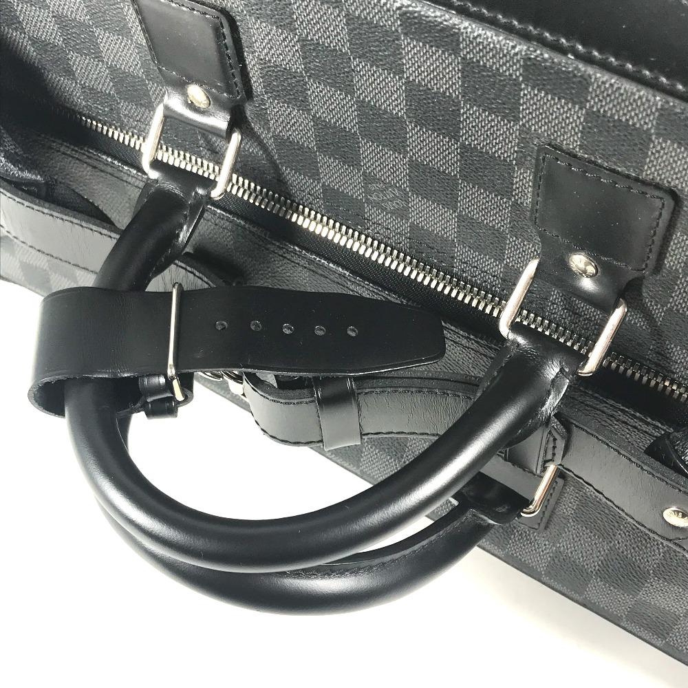 Louis Vuitton N41161 Damier Graphite Grimo Travel Bag Hand Bag Duffle Bag Black