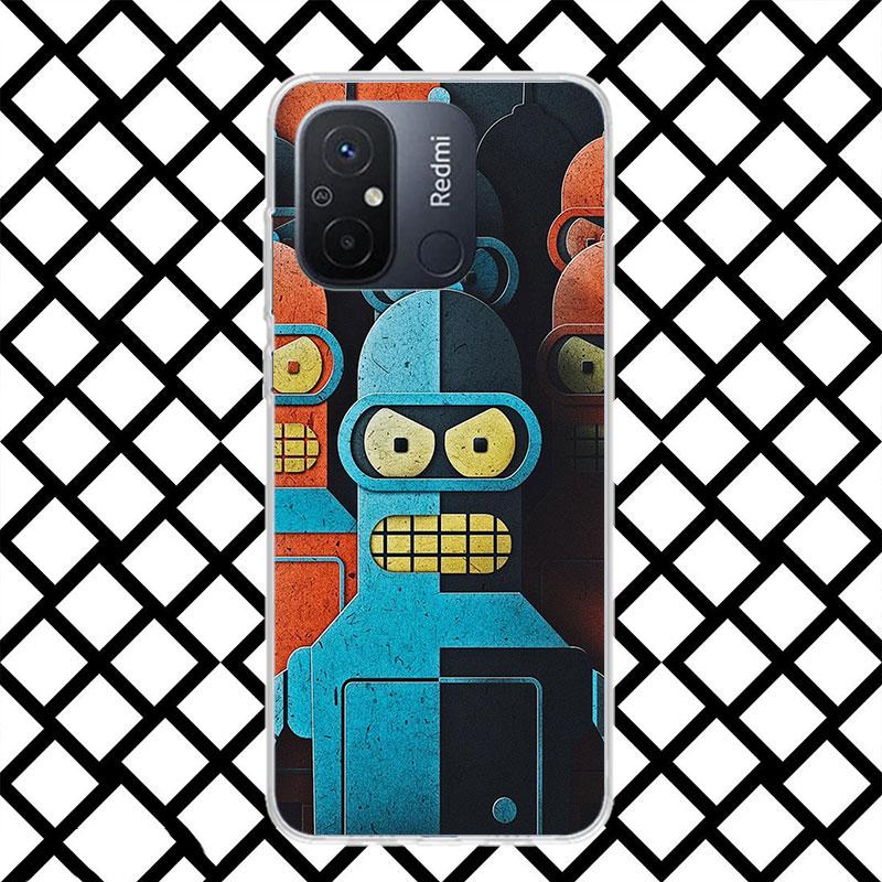 Cartoon F-Futuramas Phone Case for Xiaomi Redmi 14C 13C 13 12C 12 10C 10 10A 9C 9 9A 9T 8 8A 7 7A 6 Pro 6A K70 K40 Soft Fundas