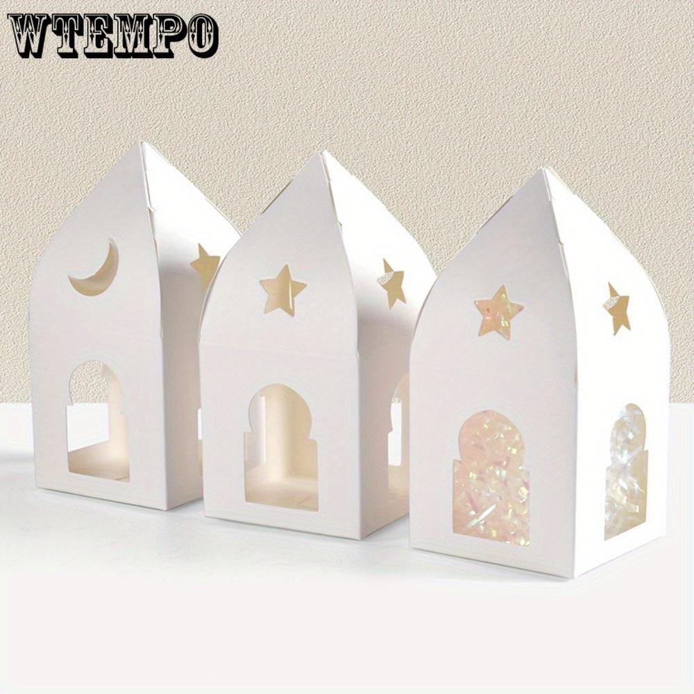 25 Stück Faltbare Geschenkboxen mit transparentem Fenster Papier Leckerli-Boxen Weiß Goodies-Boxen Hausförmige Geschenkboxen Partygeschenkboxen Ausstellungsbox