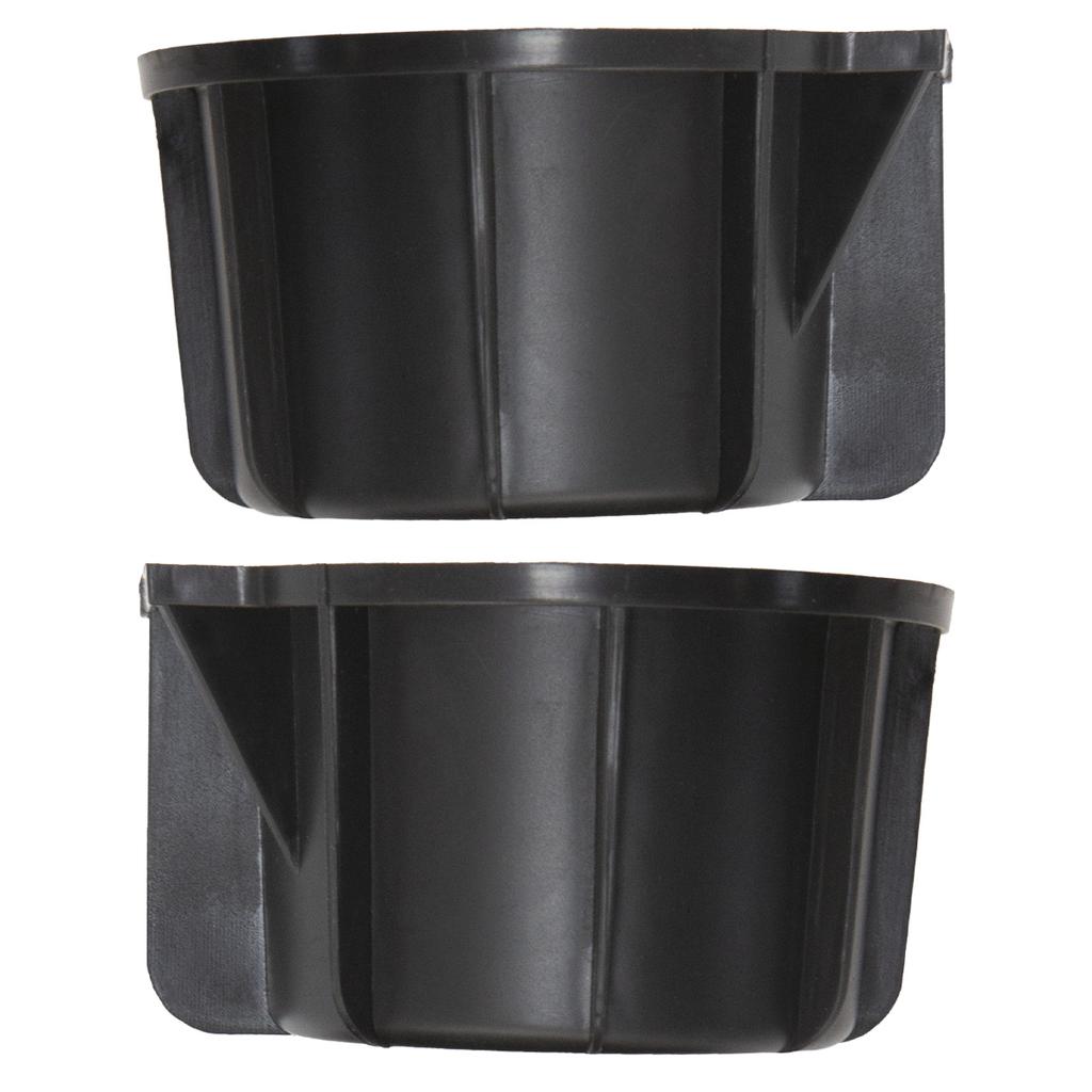 1 Pair Front Console Cup Holder Insert For Ford F150 2009-2014 with Flow Through Console Type only 9L3Z-1513562-A,9L3Z-1513562-B
