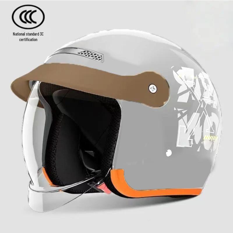 Unisex Certified Electric Vehicle Helmet with Winter Ear Protection and Hidden Visor