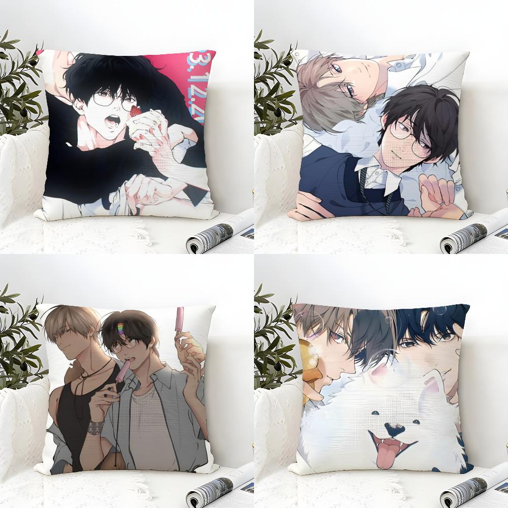 Anime L-Lost in the C-Cloud Pillow Case Natural Linen Double-Sided Printing Sofa Home Decor Cushion Cover