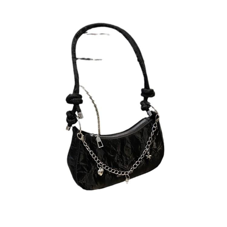 2025 New Versatile Women's Bag Exquisite Foreign Style Chain Solid Color Casual Simple Fashion Women's Shoulder Messenger Bag