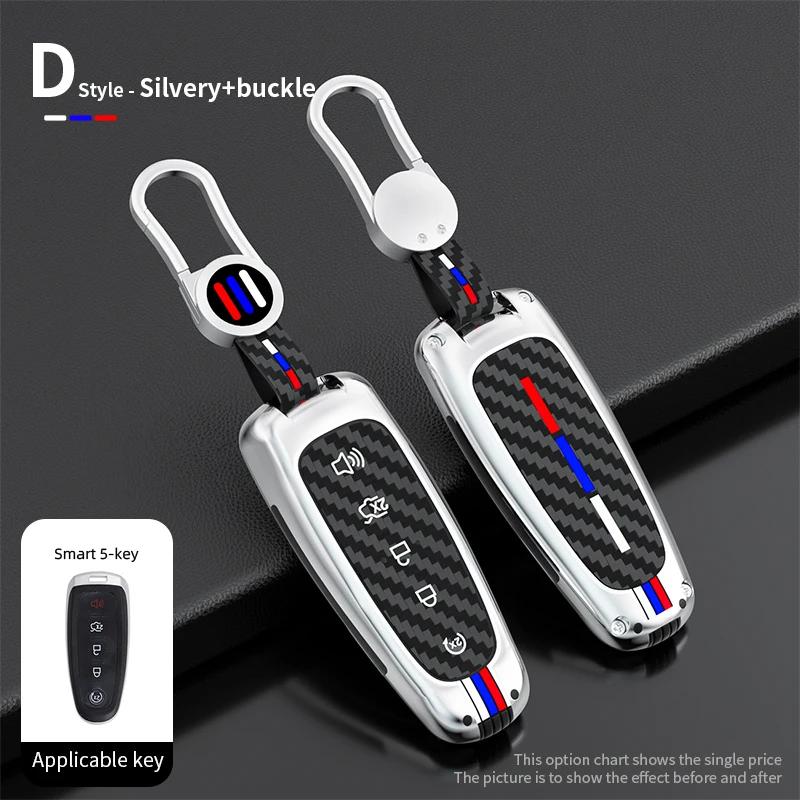 Car Key Case for Lincoln MKS MKT MKX MKZ Navigator Car Key Shell Cover Fob For Ford Escape Focus Taurus Flex Edge Explorer