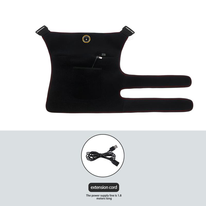 

Электрический массажер для бедер с подогревом, питание от USB, 3 режима нагрева и вибрации, облегчение боли при ишиасе, для длительного сидения, подходит для бедер, бедер, ног UK-Plug