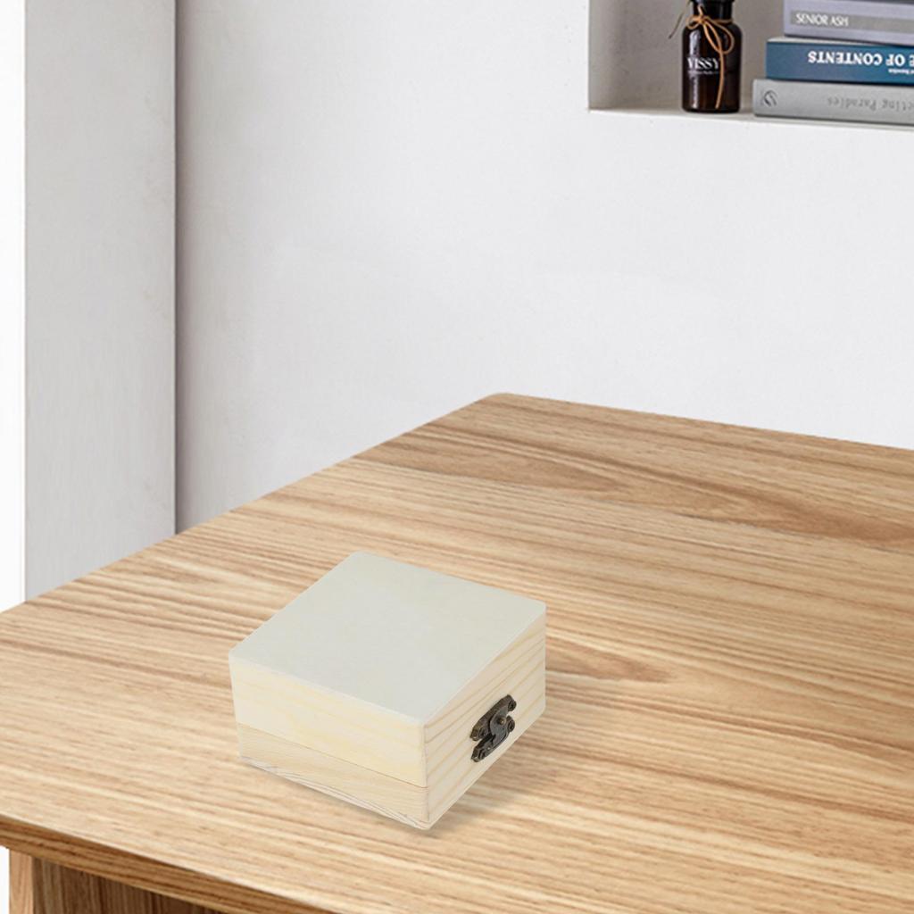 Storage Box Home Household Organizer Wood Craft Box