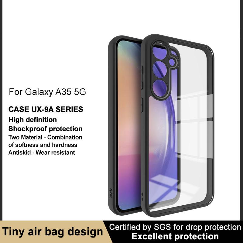 IMAK UX-9A Series for Samsung Galaxy A35 5G Clear Case Airbag Protection TPU + PC Phone Cover