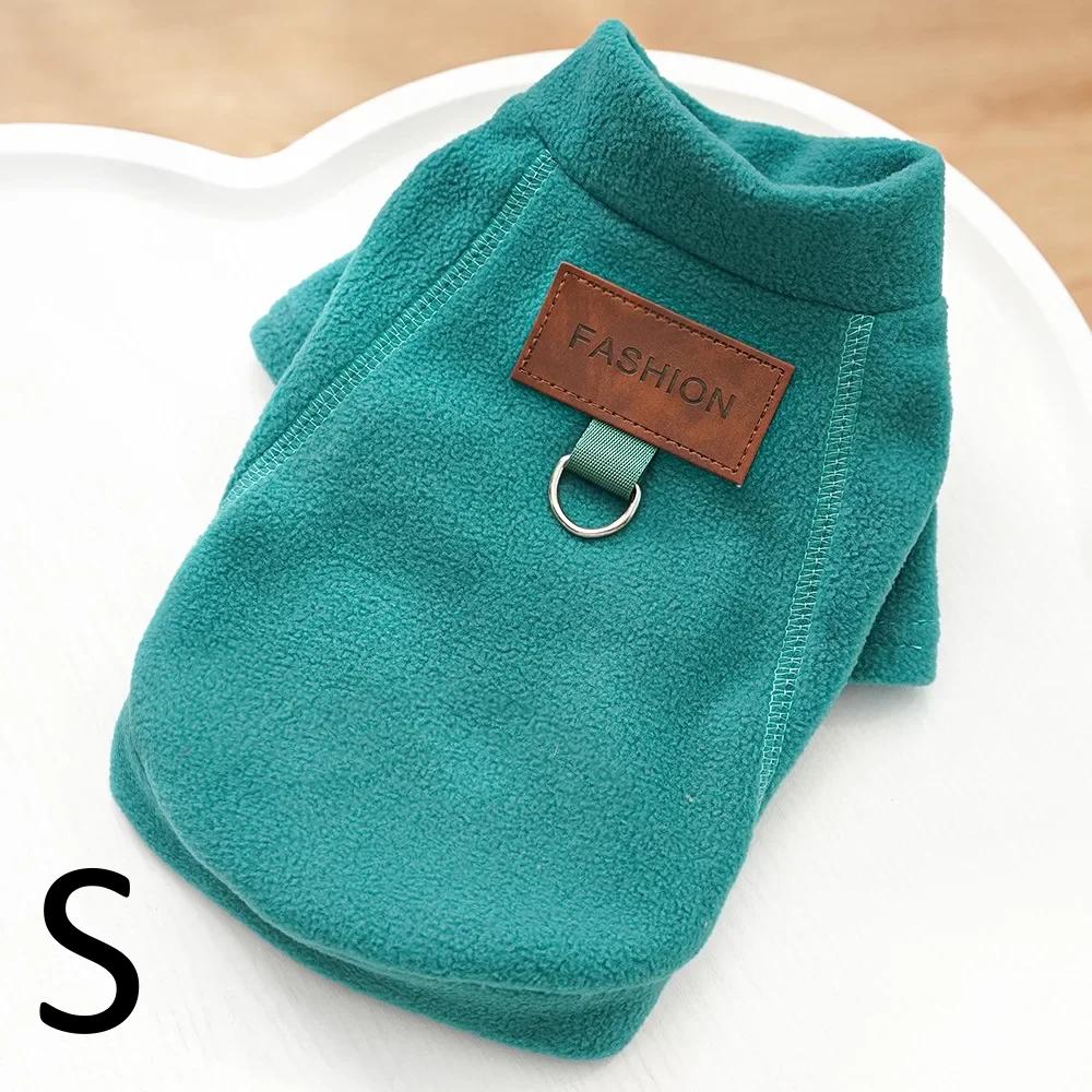 Winter Solid Color Pet Hoodie Soft Pullover Sweatshirt Fashion Warm Clothes For Small Dogs Puppy Chihuahua Cats Pet Apparel Accessories