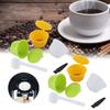 6pcs Leak Proof Design Reusable Coffee Filter Cup With Brush Spoon Set Coffee Capsule Kit  Home Use