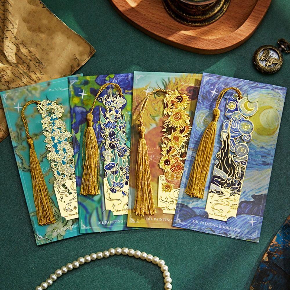 with Tassel Metal Hollow Bookmark Exquisite Reading Stationery Book Lovers