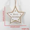 Wooden Christmas Unique Tree Tags Vibrant Red Star Hangings For Decor Home